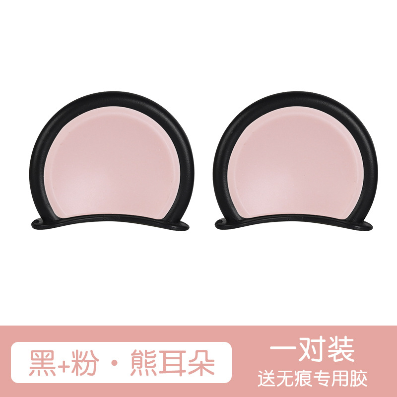 Auto Parts and Accessories: Aima Electric Car Decoration - bear-ears-blackpink-new-upgraded-no-glue-residue-pair