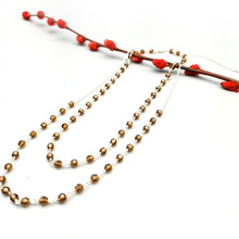 定制925银手工钮珠项链韩版ins风颈链气质项链圆珠锁骨链生产厂家