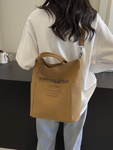 Brand capacious shoulder bag, one-shoulder bag, western style, for students