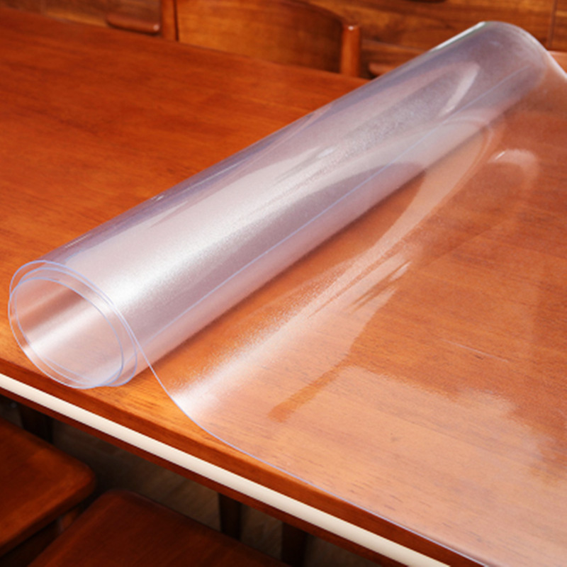 Matte waterproof plastic glass table mat PVC