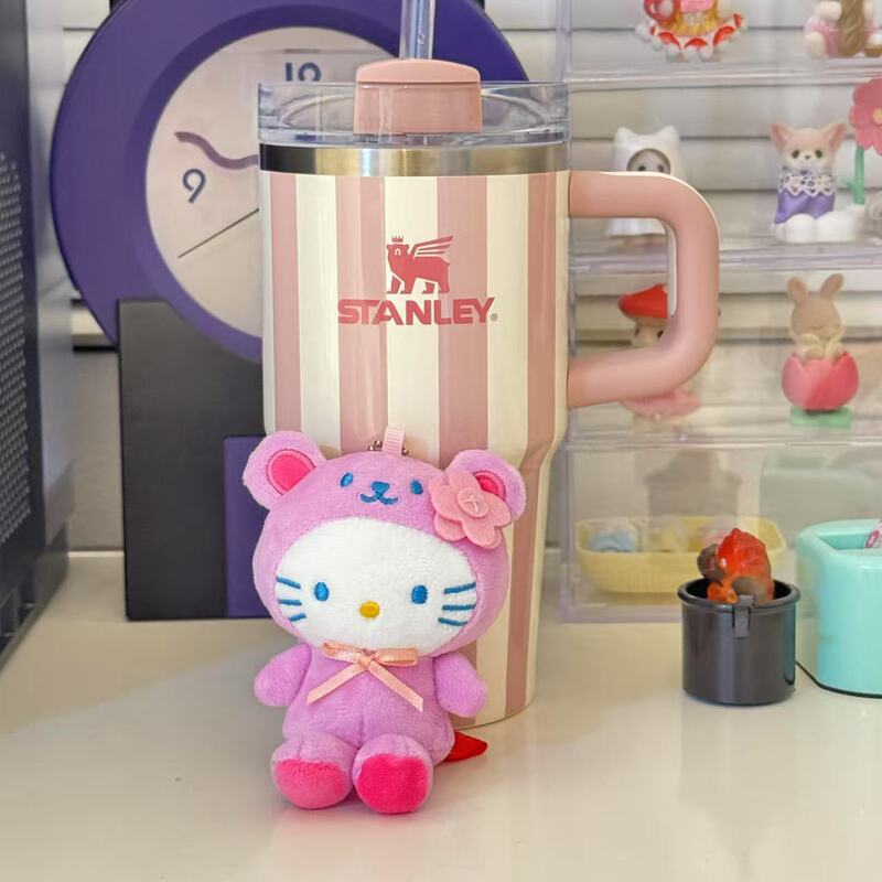 中古迷你紫色物语熊hellokitty包包挂件迷你小熊kt猫玩偶公仔挂饰|undefined
