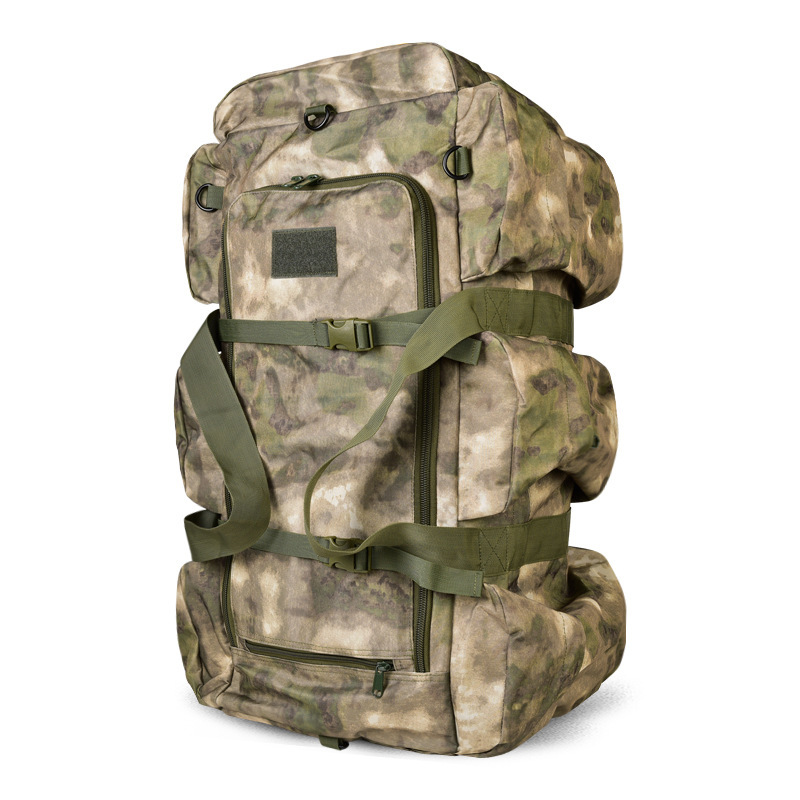 Mochila de equipaje deportivo al aire libre multifuncional de doble hombro, mochila deportiva de senderismo de un solo hombro, mochila táctica de montaña