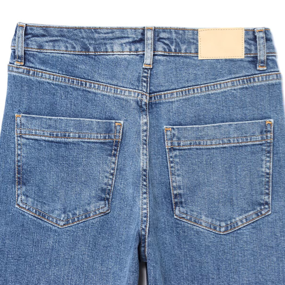 Women's Clothing High-Waisted Straight Leg Jeans Women's Style Summer Patch Pockets For Formal & Casual For Women_ecoleips.com