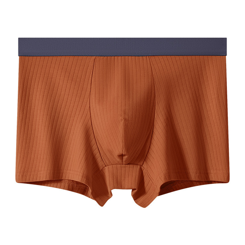 Pantalones interiores de hombre de algodón, pantalones de ángulo plano de algodón transpirables, entrepierna antibacteriana, piel transpirable, cómodas pantalones cortos deportivos de ángulo plano.