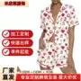 短袖圣诞印花跨境家居服