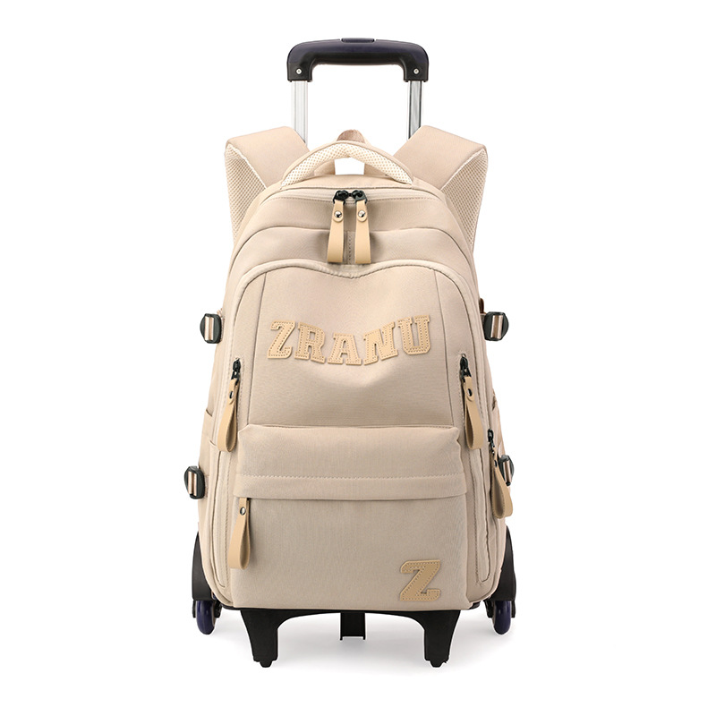 Mochila de pescado natural, mochila de ruedas para estudiantes de escuela primaria, mochila de espaldas para estudiantes de secundaria, hombros para estudiantes de secundaria