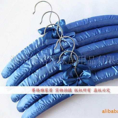 Percha de tela de seda tela percha esponja percha Home Hotel ropa suspensión fábrica al por mayor