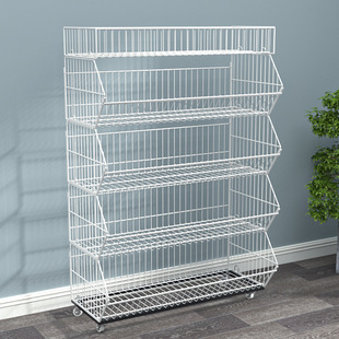 良达 Snack rack oblique oral basket supermarket store convenience store small sales department toy pharmacy setting shelf rack oblique mouth cage