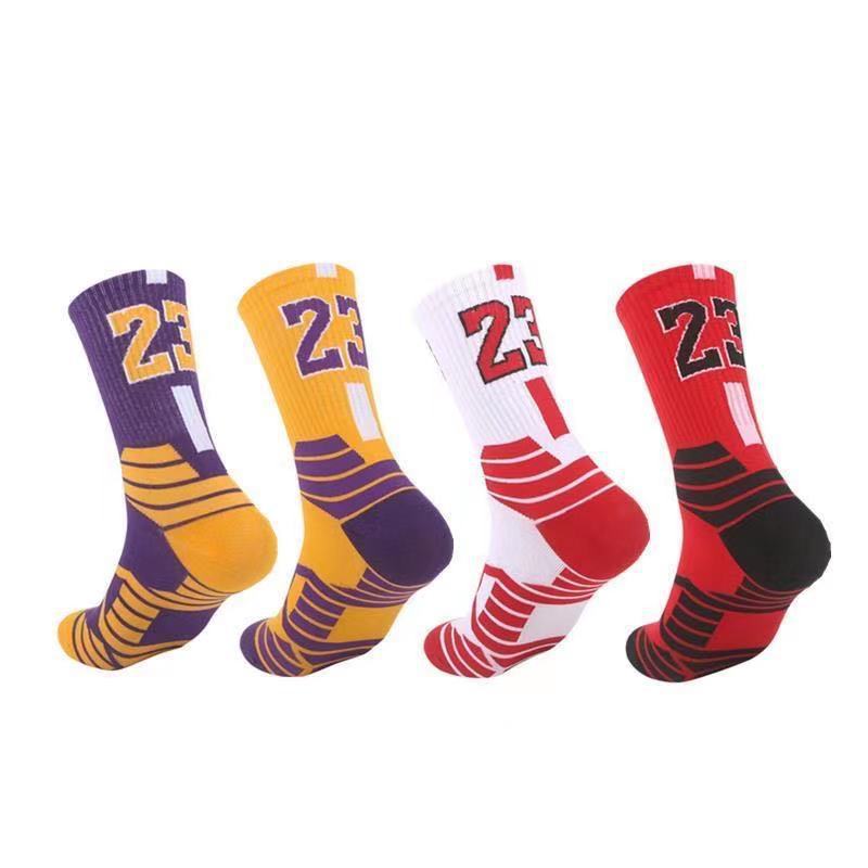 Men's sports solid color high tube socks