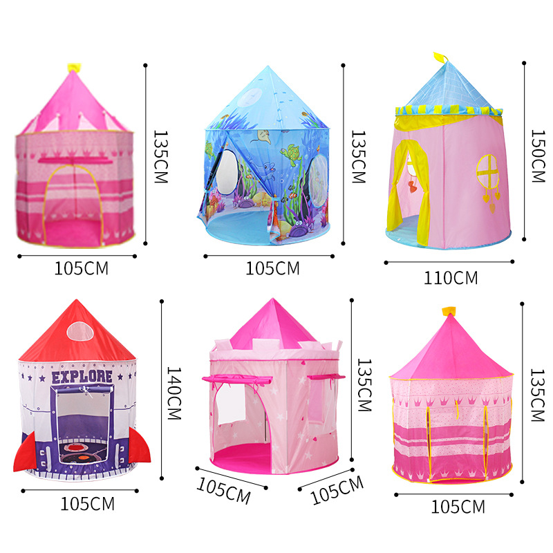 Casa de juegos infantil tipo tienda, cápsula espacial rosa, yurta, castillo para interior y exterior, venta al por mayor en Amazon, en stock.