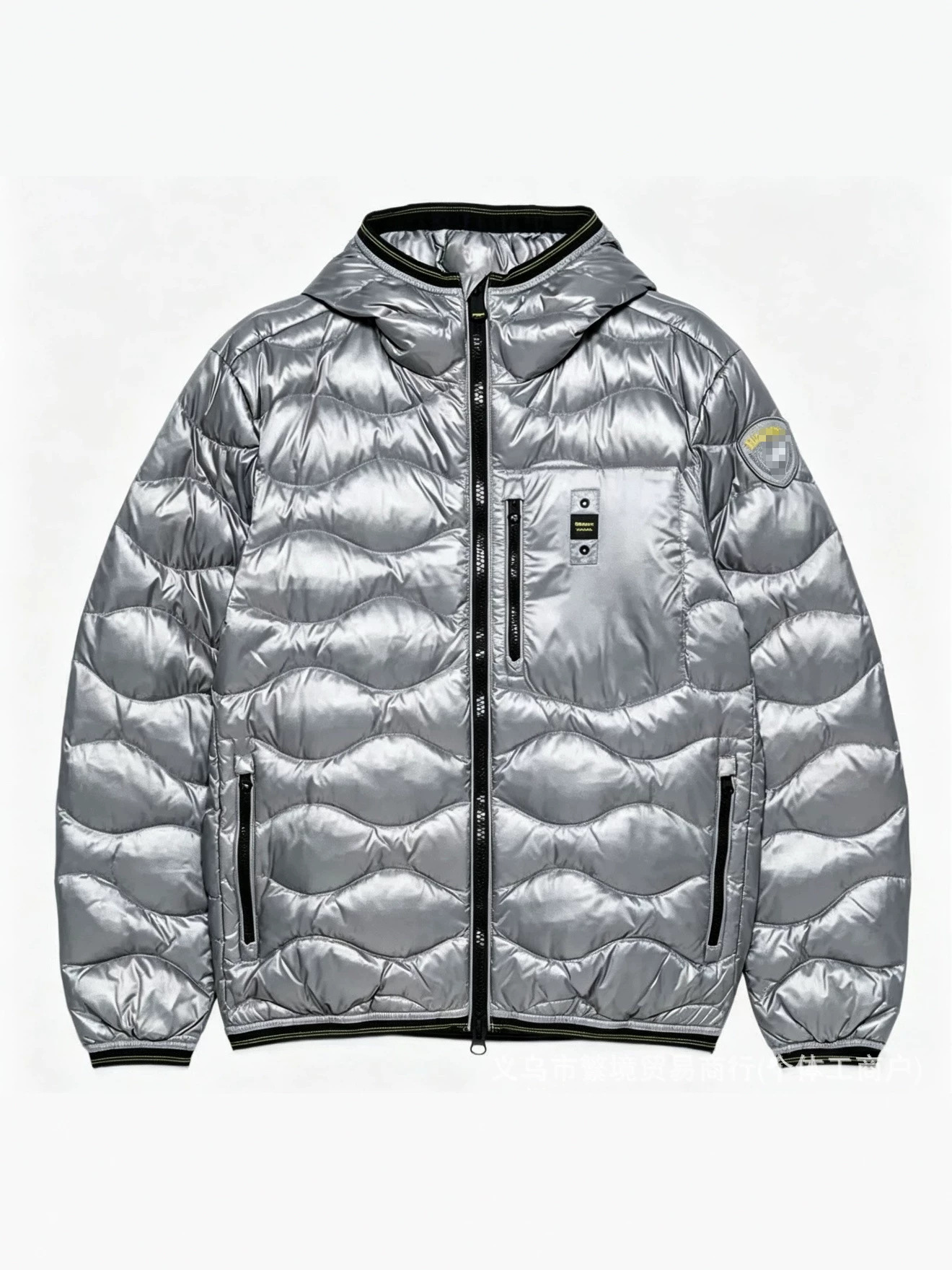 Chaqueta de Plumón con Capucha para Hombre de Poliéster y Plumón de Pato, Impermeable, Cortavientos, Térmico, para Invierno image 3