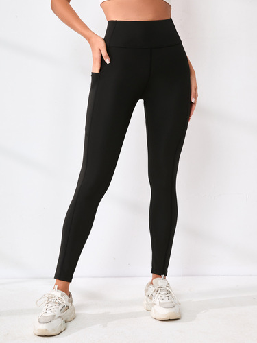 New style popular yoga pants, European and American, high-waist, sexy, skinny legs, solid color tights, running outdoor sports pants, women