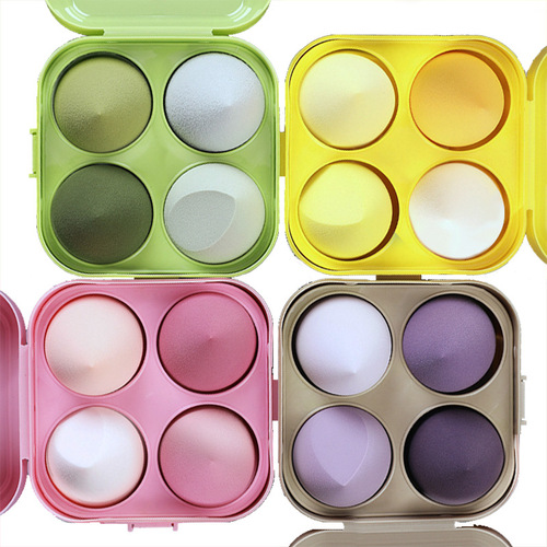 鸡蛋盒美妆蛋套装彩妆蛋化妆粉扑大量厂家直销化妆蛋海绵蛋