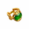 Trend capacious ring, chain emerald, internet celebrity, with gem