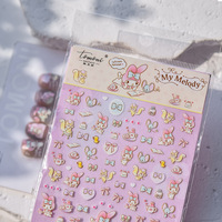 三丽鸥&tomoni合作款薄韧美甲贴纸正版联名SAN系列058美乐蒂