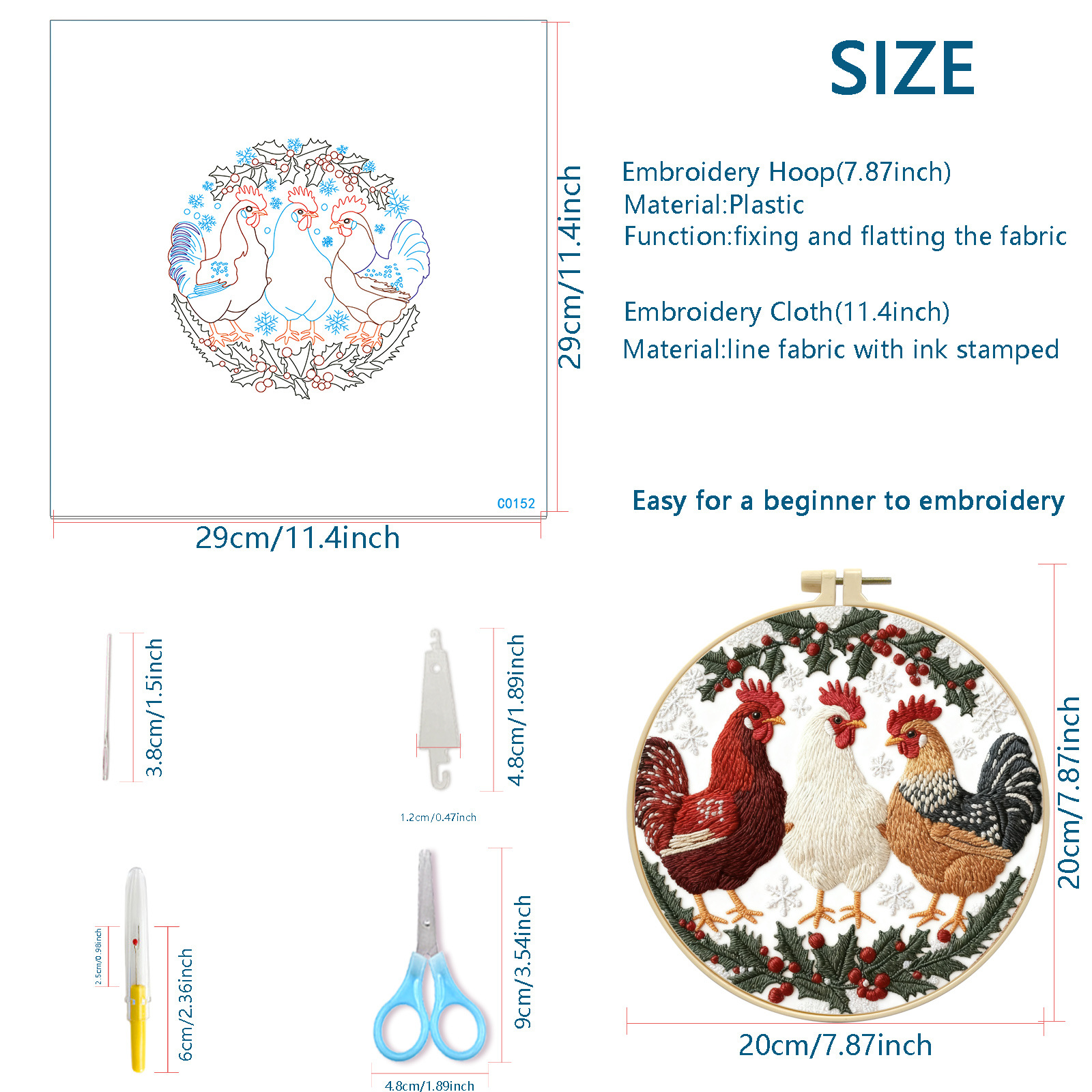Nuevos productos bordados transfronterizos DIY hechos a mano paquetes de material de tela aviar combinación de decoración para el hogar colgantes adornos
