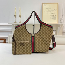 GG家新款大容量包包跨境慵懒风托特单肩包印花手提包高品质托特包