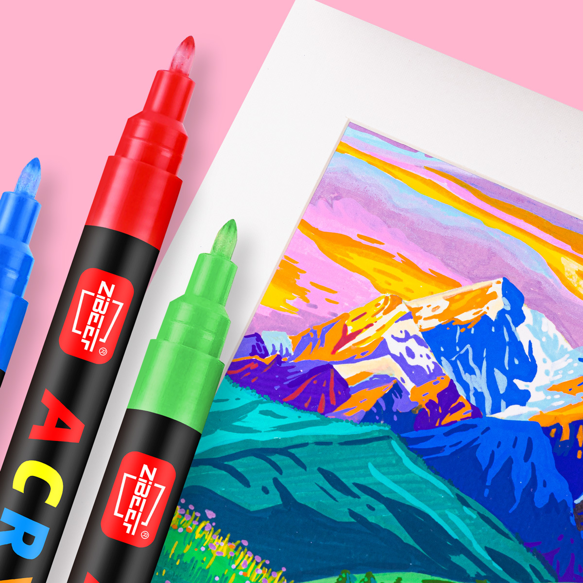 Guangna 84 color acrílico marcador pincel de dibujo de graffiti de color plegable especial de 0.7 mm para estudiantes de arte