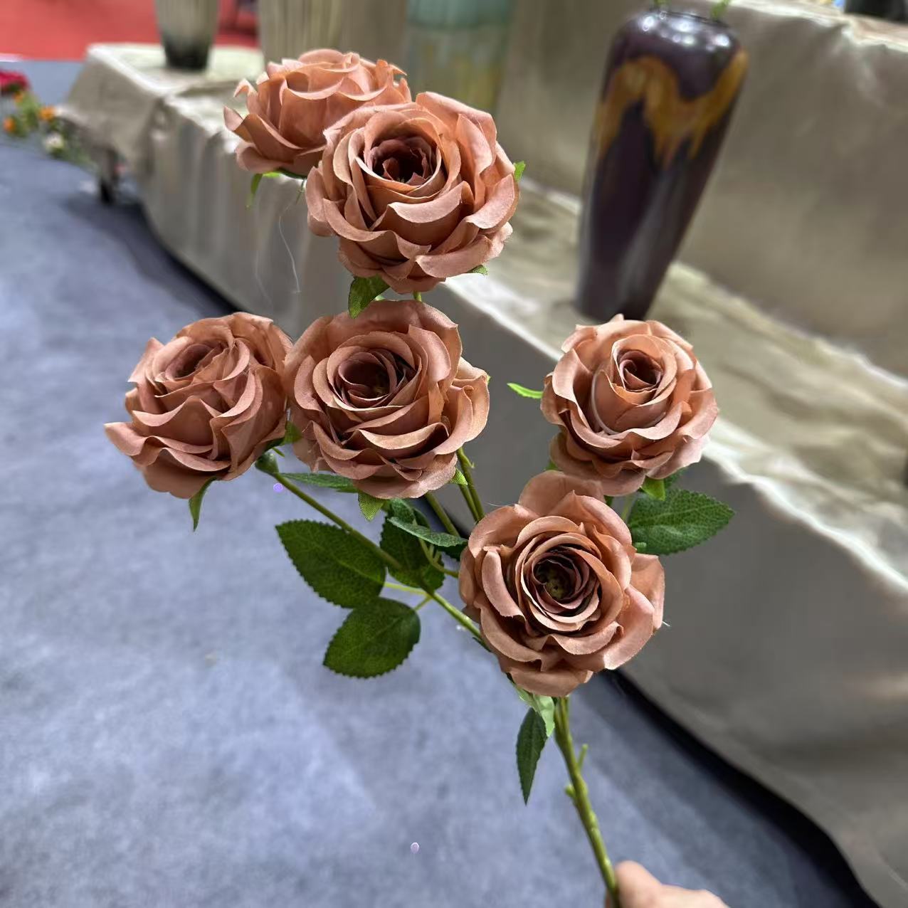 6송이 설산 로즈 브라운