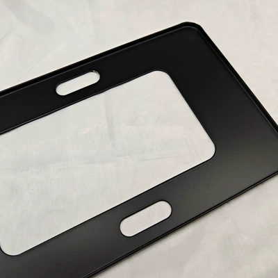 License plate holder/license plate holder Regulations, Blue Plates, Narrow Frameless License