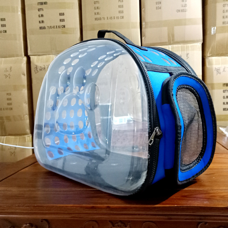 Cross-border Pet Bag Foldable Cat Backpack Dog Bag Going Out Car Portable Cat Bag Medium Crossbody Portable Cat Bag
