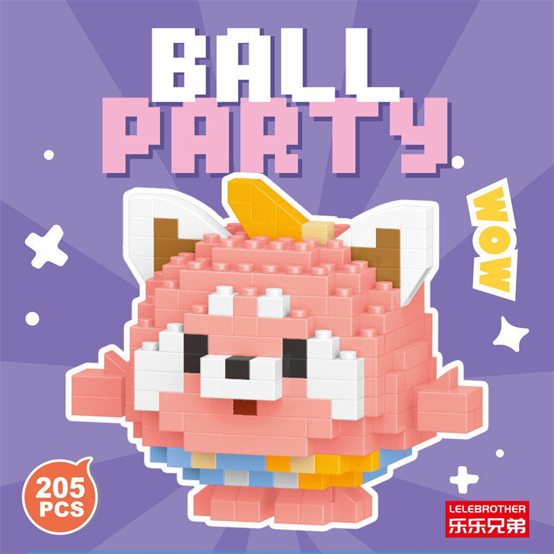 Venta al por mayor transfronteriza Lele Brothers ensamblado partículas pequeñas bloques de construcción de rompecabezas juguetes mini rompecabezas tridimensionales para niños micropartículas