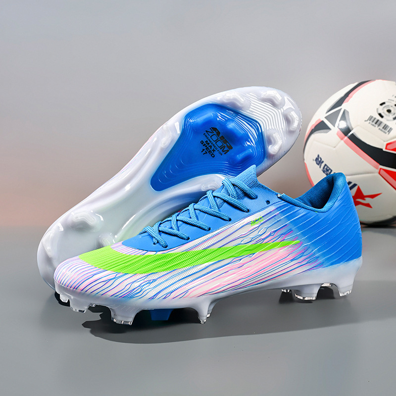 Zapatos de Fútbol de Corte Bajo de TPU y Gamuza Ligeros y Flexibles para Césped Natural y Artificial