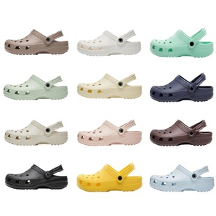 Source Factory Hole Shoes Summer Men and Women Couple Baotou Sandals and Slippers Non-slip Breathable Sandals Beach Shoes Classic