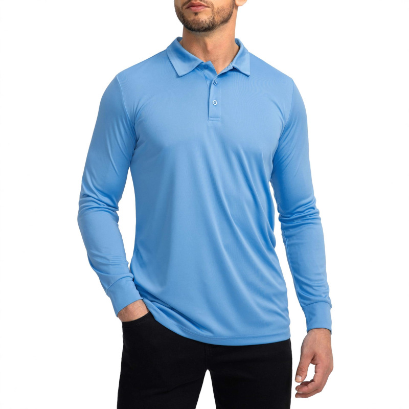 Men's Polo Shirt Long Sleeve Golf Shirt Lightweight Upf 50+ Sun Protection Cool Shirt for Men Men's Polo Shirt Long Sleeve Golf Shirt Lightweight Upf 50+ Sun Protection Cool Shirt for Men