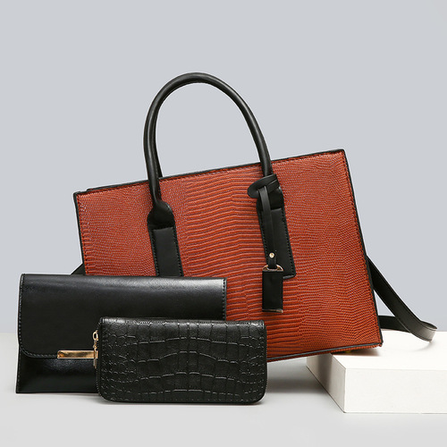  new cross-border foreign trade women's bag European and American fashion mother-in-law bag women's three-piece set shoulder bag crossbody handbag women
