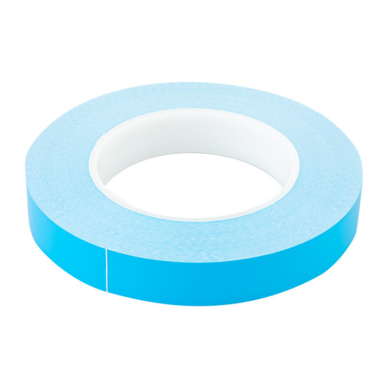 led散热高温蓝膜双面胶 玻纤导热双面胶 灯条绝缘导热双面胶