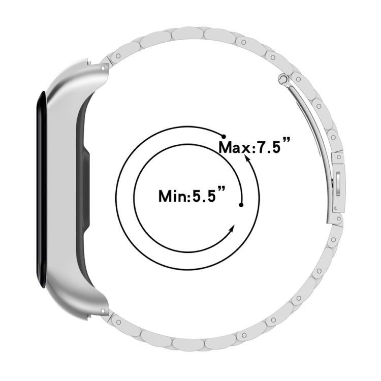 xDfind para Samsung Galaxy Fit 2 con marco de metal integrado correa de acero de tres perlas