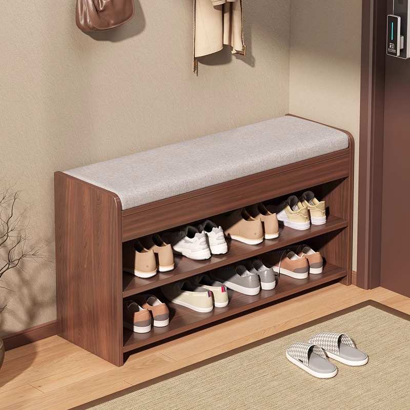 taburete de cambio de zapatos armario de almacenamiento de zapatos asiento taburete de puerta integrada puerta de entrada doméstica portable para sentarse en el soporte de zapatos de entrada taburete de zapatos