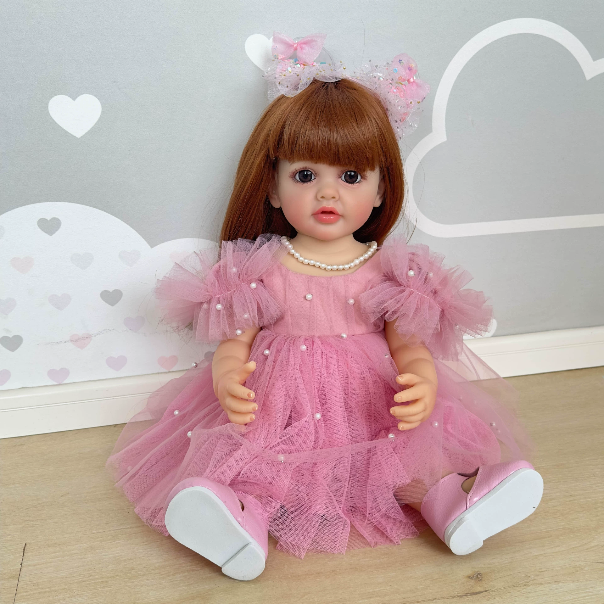 NPK 55 cm full -glue simulation rebirth doll Betty cross -border e -commerce goods source
