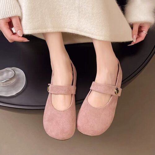 Flat sole shallow mouth one-piece bandage sandals summer new Korean style soft sole grandmother shoes match skirt bean pod shoes for women