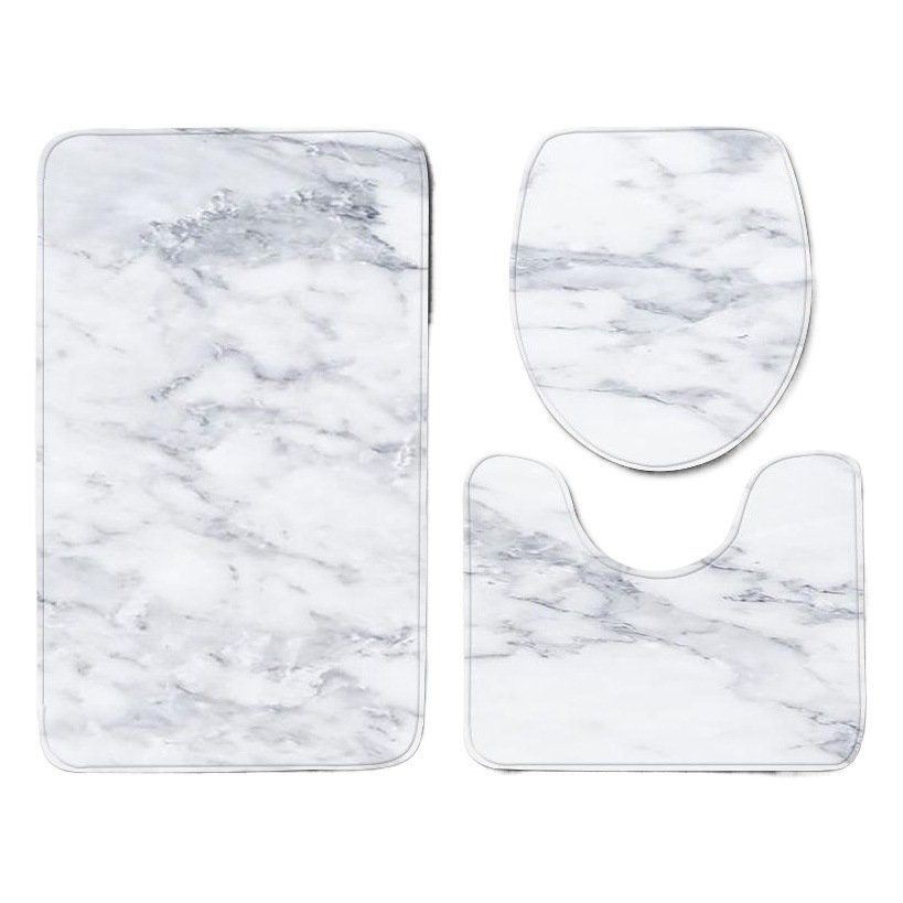 Baño de mármol de tres piezas alfombra del piso alfombra de baño eBay Amazon AliExpress en stock suministro 1