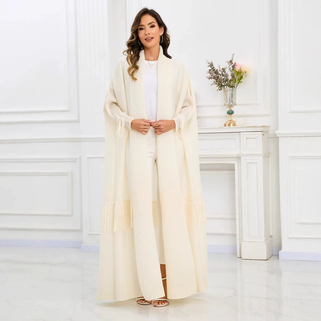 Новая абайя 2025 года, Ближний Восток, Саудовская Аравия, Дубай, женская, длинный рукав, плиссированный жакет Мияке, рукава летучая мышь