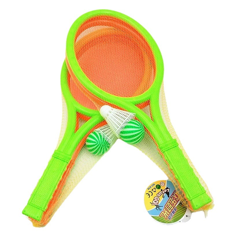 Детская ракетка для бадминтона, игрушка для родителей и детей, Спортивная Теннисная ракетка, костюм, детская ракетка, размер две игры