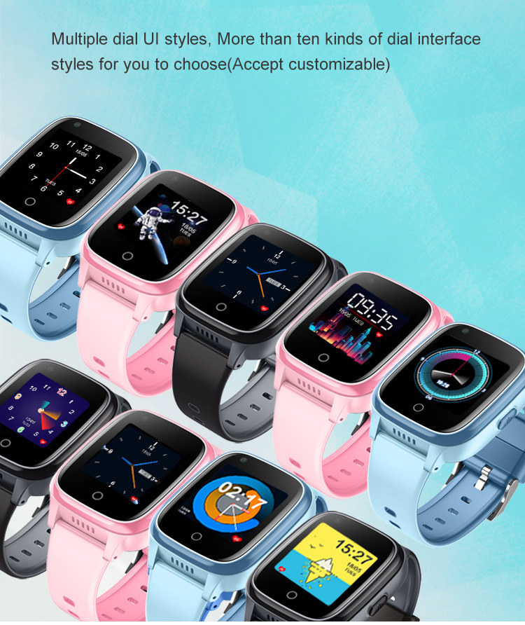 Barnklocka smartwatch 4g med gps vattentät klocktelefon_voghion.com
