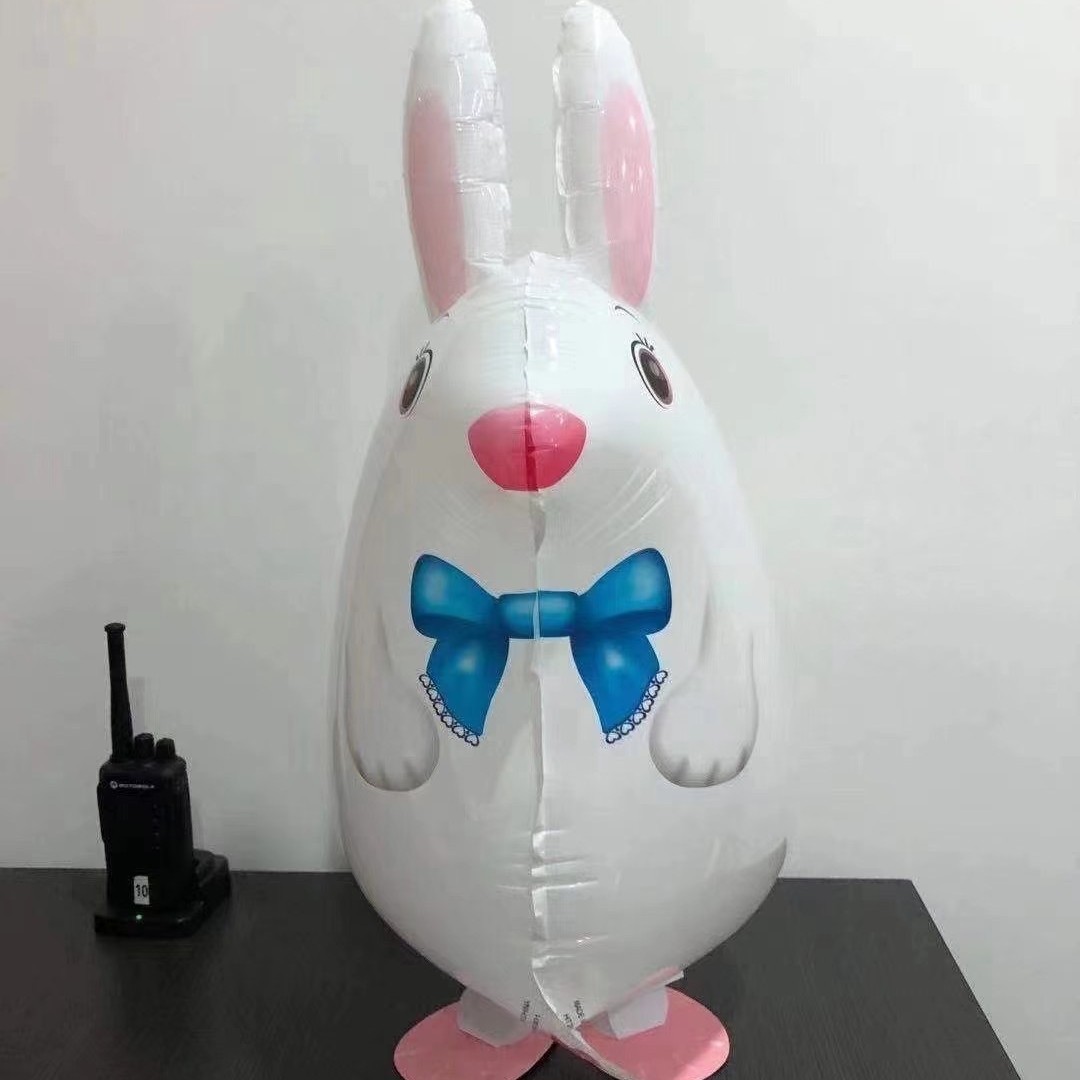 Transfronterizo mascotas caminando globo fiesta de cumpleaños arreglo de película de aluminio globo caminando globo de papel de aluminio