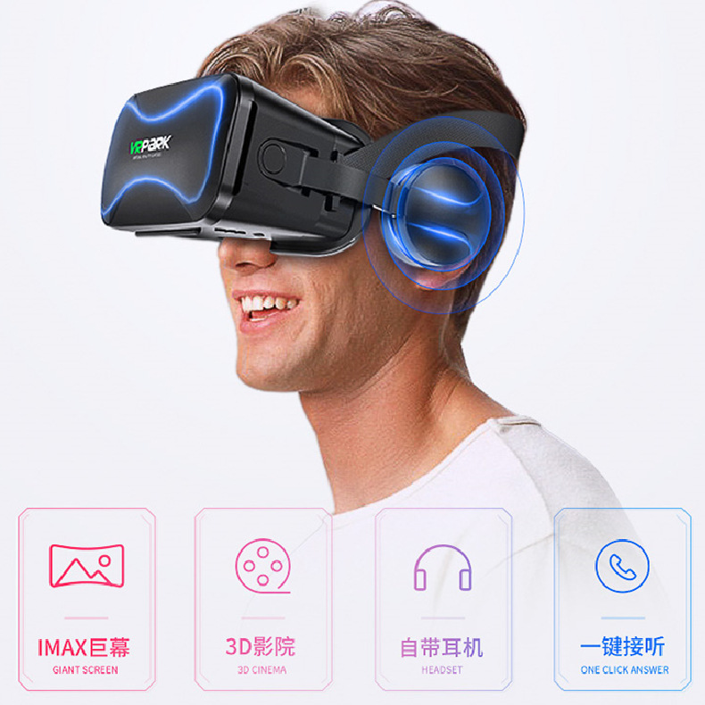 3D Virtual Reality Panoramic Movie Film Game Helmet Headset Version Head-Mounted Mobile Phone Dedicated VR Glasses Manufacturer