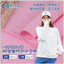卫衣面料 40支奥代尔小卫衣毛圈布针织鱼鳞布 女装卫衣卫裤面料