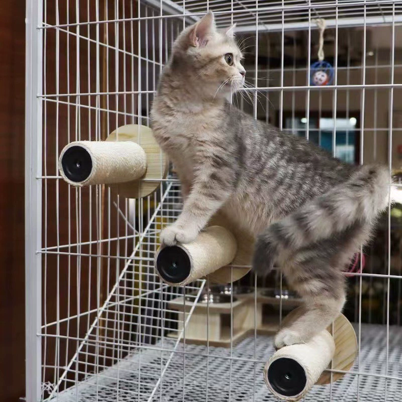 Кошачья клетка сизаль кошачий захват кошачий лазает лестница платформа сизаль кошачий захват многослойный скалолазание кошачий кошачий игрушечный кошачий принадлежности