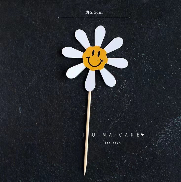 Smile Face Little White Flower 5 Flow