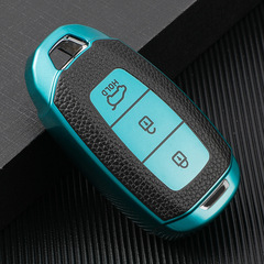 適用現代ix35菲斯塔鑰匙套ix25包索納塔10悅納勝達殼扣昂希諾新款