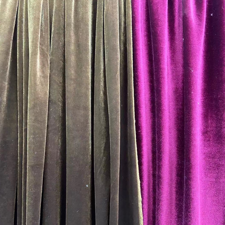 Tela de ropa de terciopelo dorado de terciopelo coreano tela de traje de camisa de vestir de terciopelo no invertido de terciopelo liso