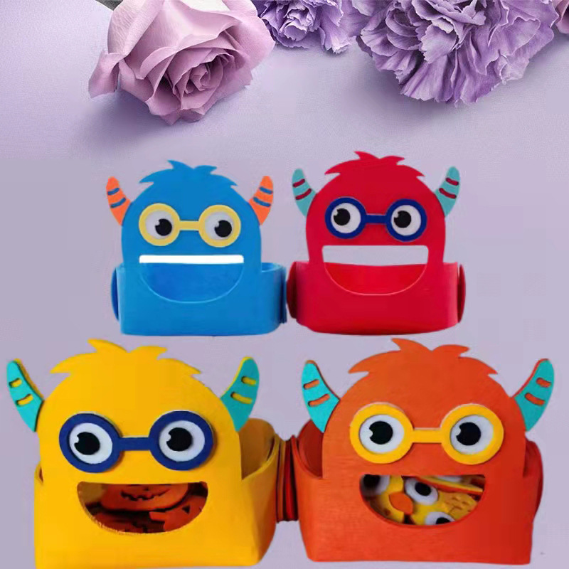 Nuevos juguetes de fieltro letras alimentadas DIY fieltro cognición familiar aula de educación temprana juguetes