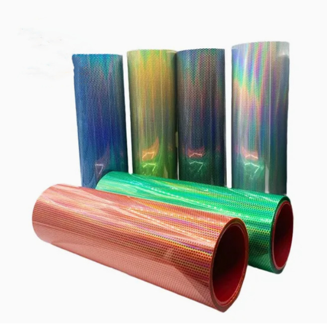 Pvc Car Headlight Protective Film Wholesale Yellow Laser Honeycomb Car Headlight Protective Film Color Change