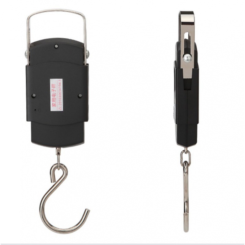 厂家现货双精度便携式电子手提秤55kgUSB充电手提电子秤快递