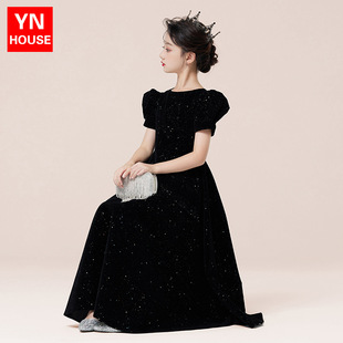 ��ͯ�Y��Ůͯ����ȹ���պ�ɫ��������������ݳ����b�ܚq�Y��ȹ